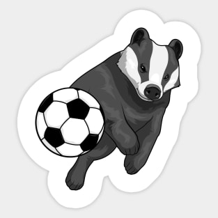 Honey badger Soccer player Soccer Sticker